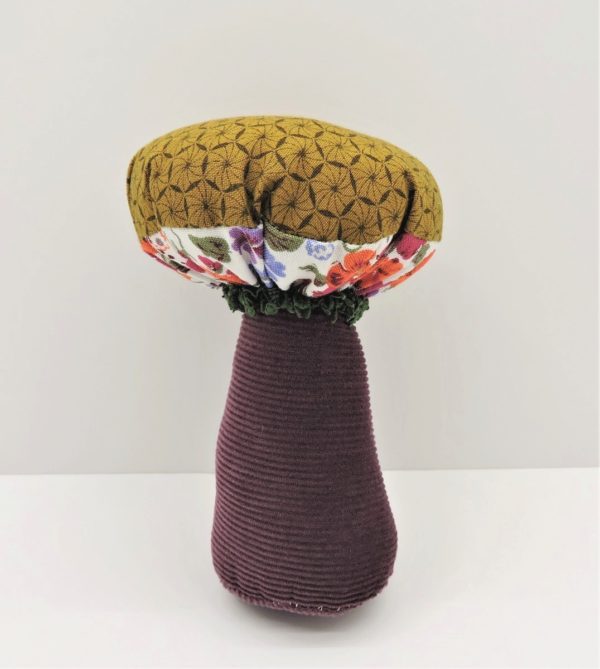 champignon-decoratif-pique-epingles-prune-et-bronze