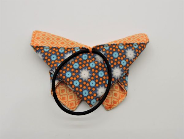 elastique-pour-cheveux-avec-papillon-en-origami-en-coton-petit-pan-et-coton-a-motif-geometrique