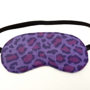 masque nuit léopard violet