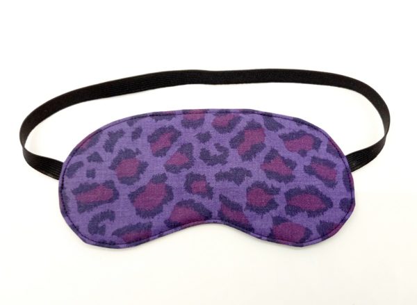 masque nuit léopard violet
